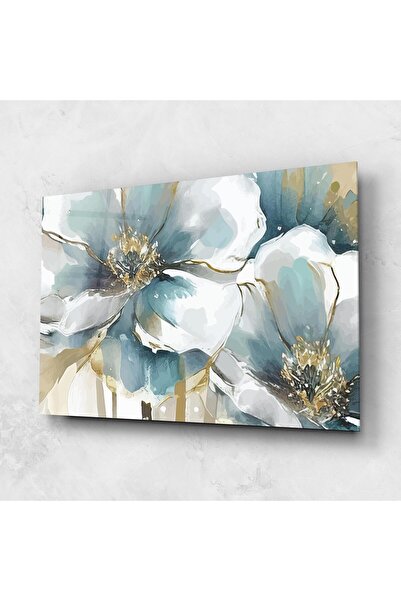 Arthub Glass Painting, Bedroom and Living Room, Painting Texture, Flower Mix Art