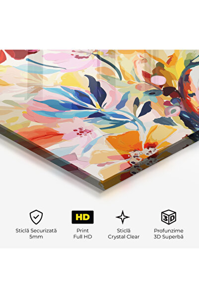 Arthub Glass Painting, Bedroom and Living Room, Spring, Red Orange Spring