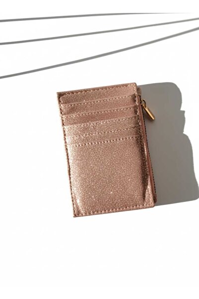 Uzs pace Glittery Shiny Card Holder & Wallet with Zipper (No Glitter Shedding)