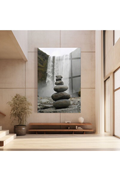 Arthub Glass Painting, Bedroom and Living Room, Waterfalls, Balanced Rocks Waterfall