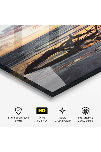 Arthub Glass Painting, Bedroom and Living Room, Sunset, Sunset Water Branches