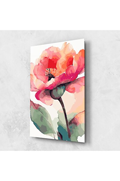 Arthub Tablou Sticla,Dormitor si Living, Maci, Pastel Poppy