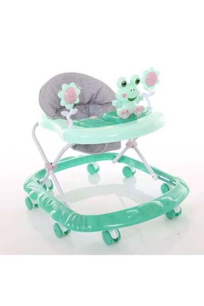 SMART CHILD مشاية أطفال بتصميم ضفدع مرح، مريحة وآمنة، مثالية للحركة داخل المنزل