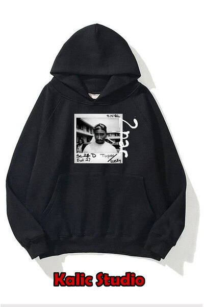 Kalic Studio Hanorac unisex 2Pac negru