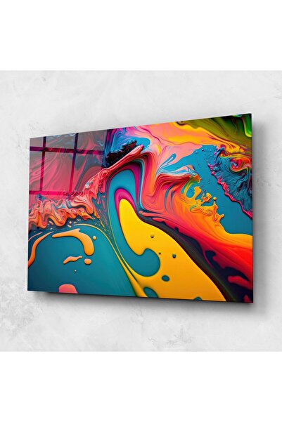 Arthub Tablou Sticla,Dormitor si Living, Culori Vibrante, Acrylic Close Up