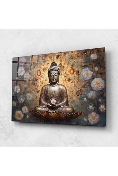 Arthub Glass Painting, Bedroom and Living Room, Buddha, Buddha Meditation Art