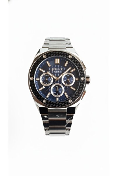 JG. Polo Club Men's Wristwatch Silver Color, Blue Dial - Stylish Metal Band, ...