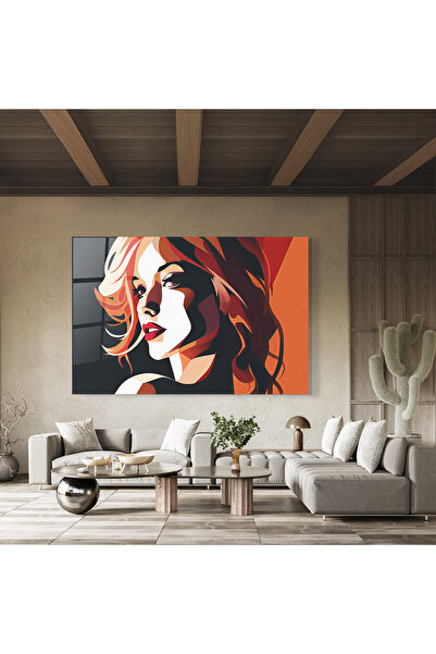 Arthub Glass Painting, Bedroom and Living Room, Pop, Pop Lady Art
