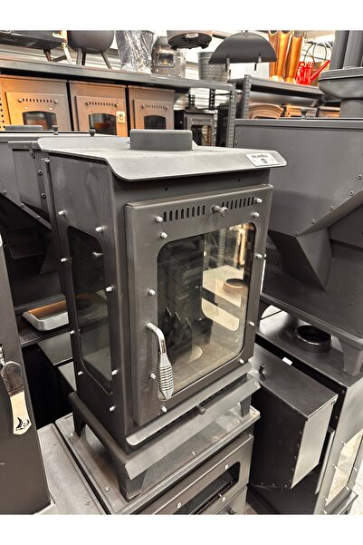 SULAROGLU Pelet Sobası Krom Kasa Yaylı Kapak 2