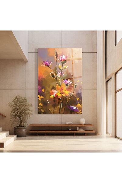 Arthub Glass Painting, Bedroom and Living Room, Spring, Orange Pink Spring