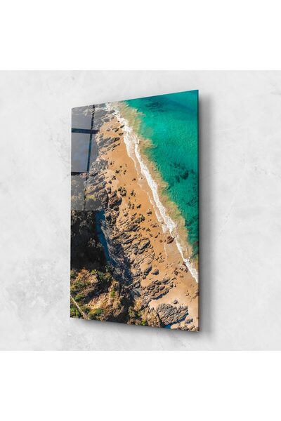 Arthub Glass Painting, Bedroom and Living Room, Beaches, Rocky Beach