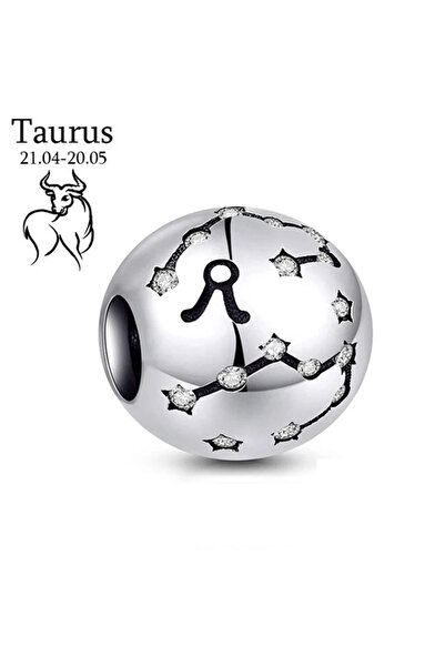 Bijuterii Nadiela Talisman Argint 925, Charm pentru bratari – Zodia Taur