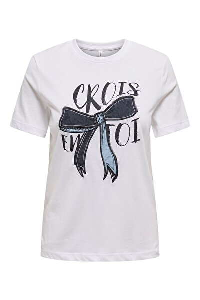 ONLY Onlemma Life Reg S/S Lady Top Jrs Women's Bright White T-Shirt - 15329752