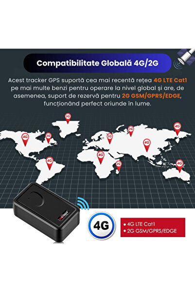 Zero Secrets ML500G Professional 4G GPS Tracker with Microphone, 5000mAh, IP65/IP67, Magnetic - Black