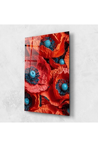 Arthub Glass Painting, Bedroom and Living Room, Poppies, Poppy Close Up