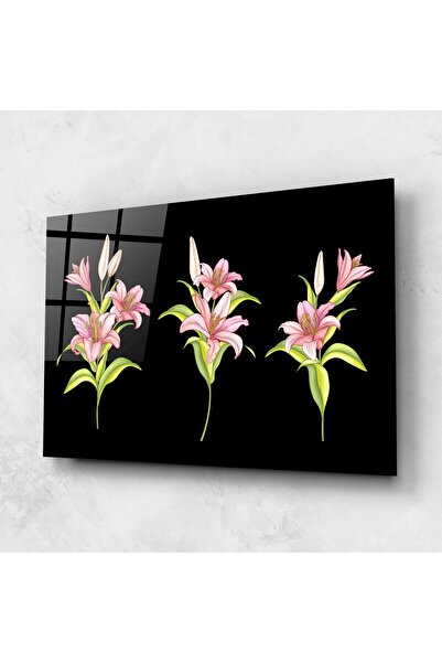 Arthub Tablou Sticla,Dormitor si Living, Crini, Lily Set