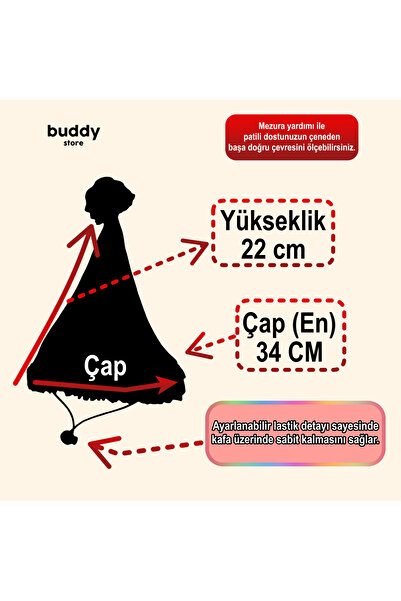 Buddy Store Kırmızı Noel Yılbaşı Köpek ve Kedi Şapkası – Peluş Ponponlu | Küçük ve Orta Irklar İçin