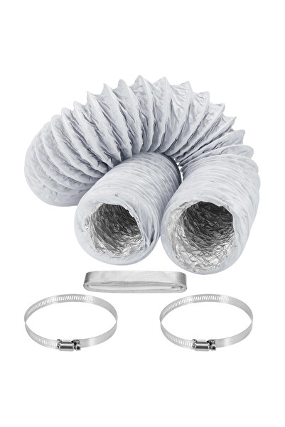 Zocipro Flexible air tube, made of spiral spring and PVC, 100mmx3m