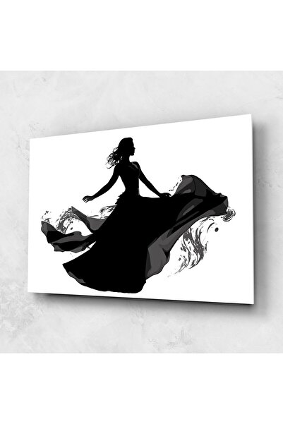 Arthub Glass Painting, Bedroom and Living Room, Silhouettes, Dress Jump