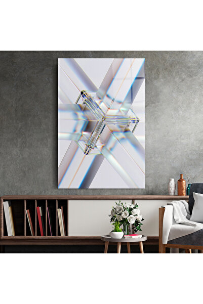 Arthub Glass Painting, Bedroom and Living Room, Optical Illusions, Glass Shape