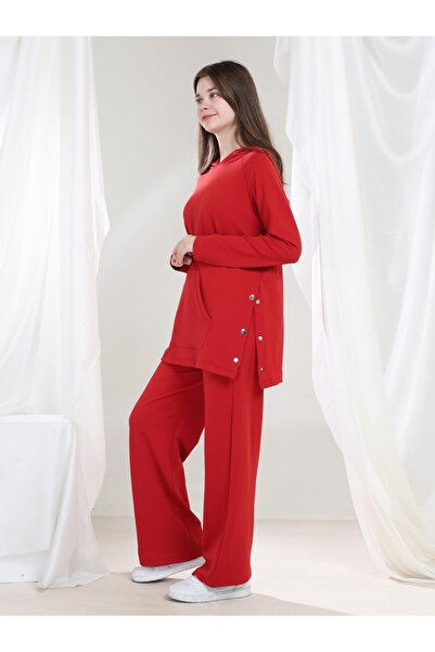 Giyinse Lilya Girl's Tunic Set Red