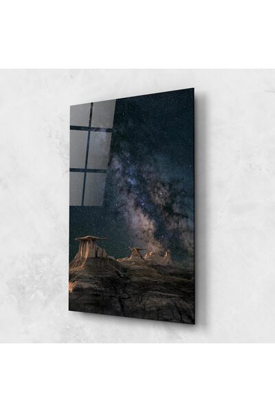 Arthub Glass Painting, Bedroom and Living Room, Sunset, Abstract Colourful Sky