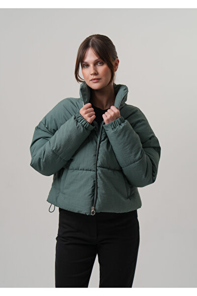 PIQUE Women's Coat Puffer Women's Crop Coat