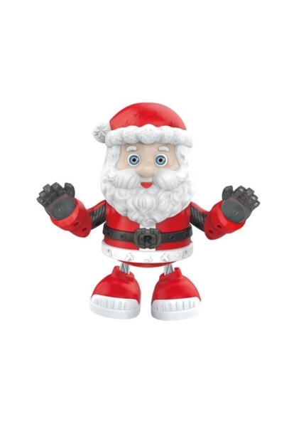 Toy Jucărie interactivă, Moș Crăciun, sunete, lumini, 20 cm