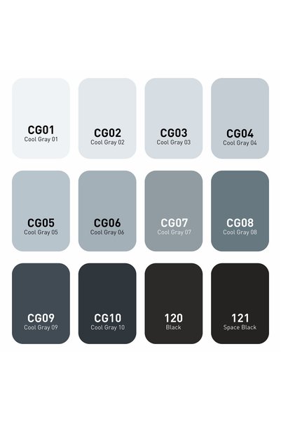 Vincent Graph Master Brush Marker Cg12