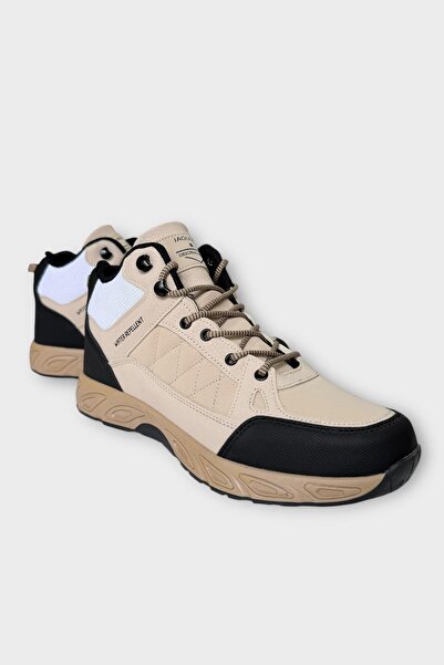 Liger Outdoor Boots Shoes Winter Durable Sturdy Sole Lace-Up Beige