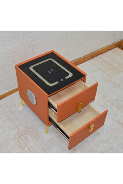 KEKE Smart bedside table rechargeable and multifunctional wireless Charging and BT speaker for bedroom