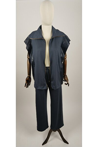 Ekru MODAL KUMAŞ طقم فيست بدلة نسائية فاخرة مكونة من قطعتين