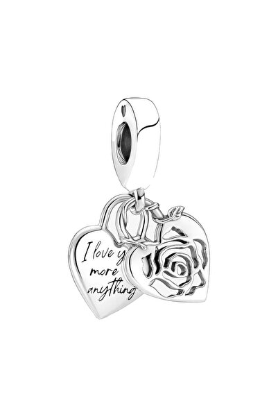 Bijuterii Nadiela Talisman Argint 925, Charm pentru bratari – I Love You More...