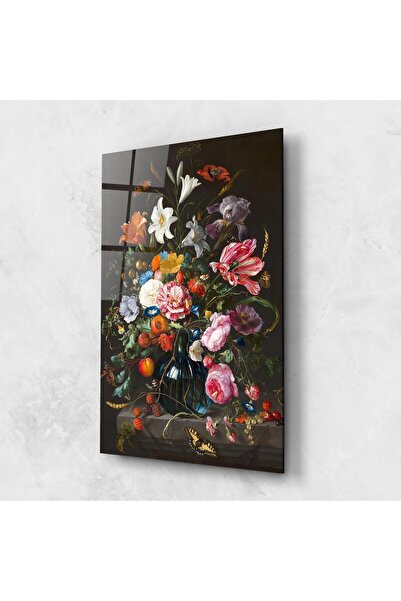 Arthub Glass Painting, Bedroom and Living Room, Flowers In Vase, Blossom Of Life