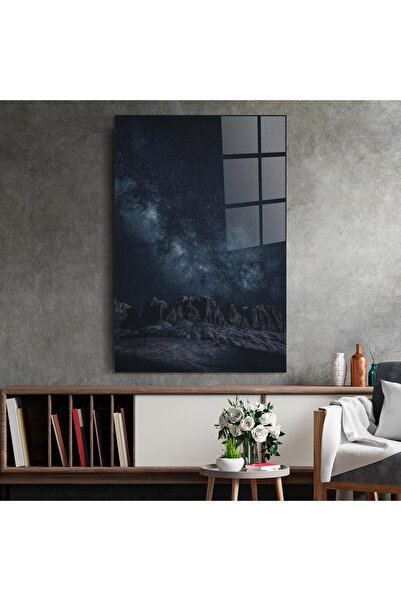Arthub Glass Painting, Bedroom and Living Room, Sunset, Galactic Sky