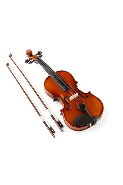 Depox Classical wooden violin 1/2 and additional 1/8 bow, case included