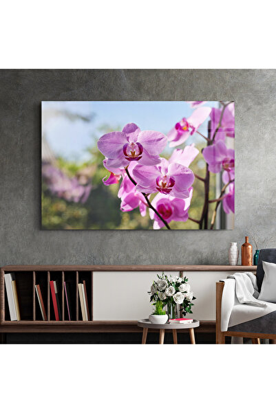 Arthub Glass Painting, Bedroom and Living Room, Orchids, Orchids In The Garden