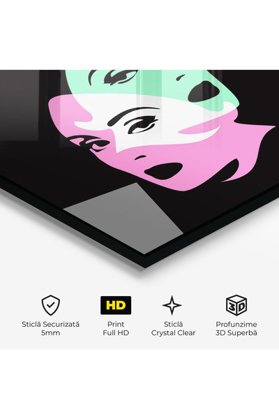 Arthub Glass Painting, Bedroom and Living Room, Collages, Exposure Portrait