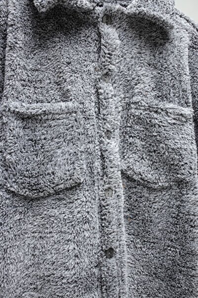 MEİLİFENG Plush Cardigan Jacket and Sweatpants Set