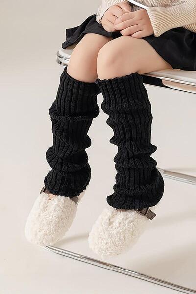 Karakedi Plain Black Winter Leggings