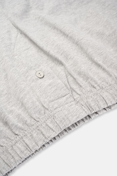 Dagi Μπόξερ 3 τεμαχίων από χτενισμένο βαμβάκι μελανζέ μαύρο-λευκό-γκρι