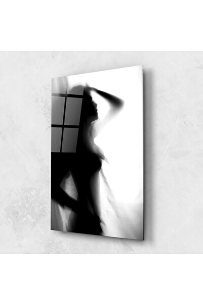 Arthub Tablou Sticla,Dormitor si Living, Siluete, Blurred Girl