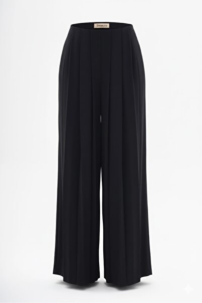 swanco Satin Pleated Trousers