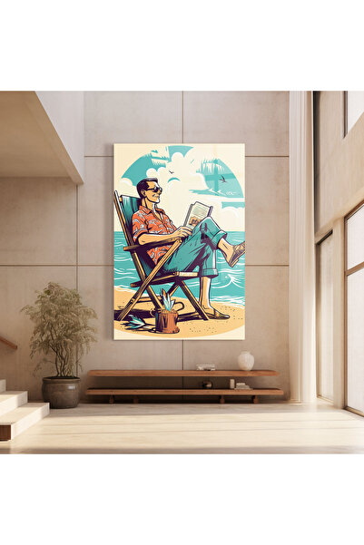 Arthub Glass Painting, Bedroom and Living Room, Beaches, Beach Relax