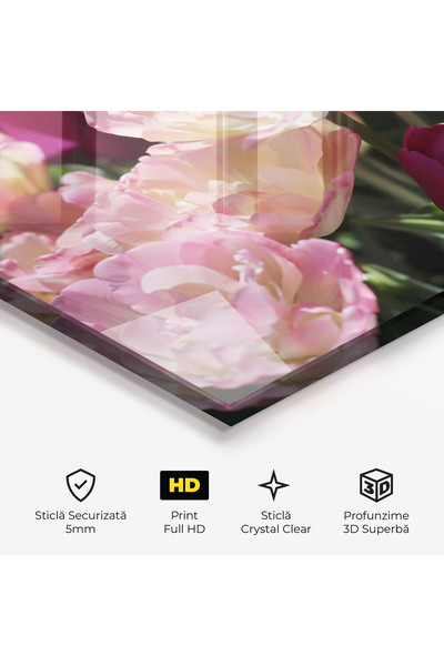 Arthub Glass Painting, Bedroom and Living Room, Tulips, Opened Tulips