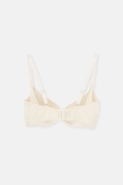 Dagi Ecru Lace Detailed Micromodal Covered Bra