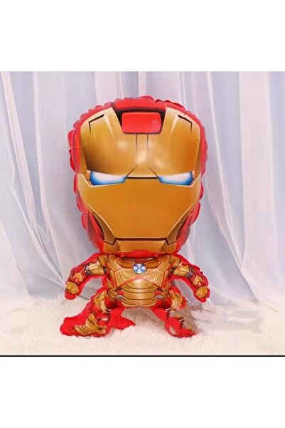 Parti Station Avengers Iron Man Concept 7 Years Old Gold Number Balloon Set Iron Man Concept Birthday Balloon Set