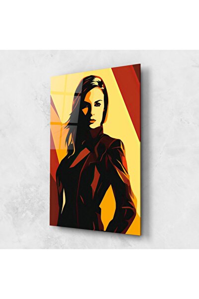 Arthub Glass Painting, Bedroom and Living Room, Pop, Pop Graphical Woman