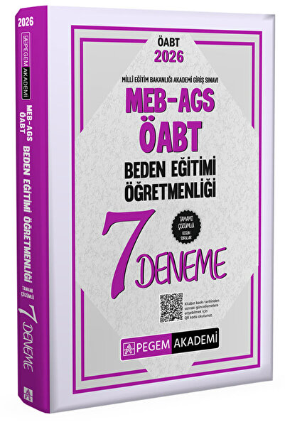 Pegem Akademi Yayıncılık 2026 MEB AGS ÖABT Beden Eğitimi Öğretmenliği Tamamı ...