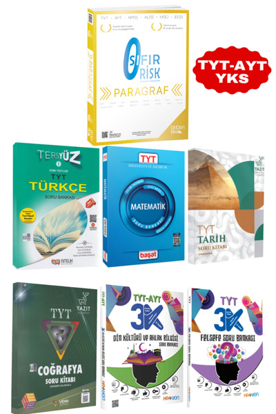 Başat Yayınları Üç Dört Beş Yayıncılık TYTParagraf Sıfır Risk Soru Bankası+TY...
